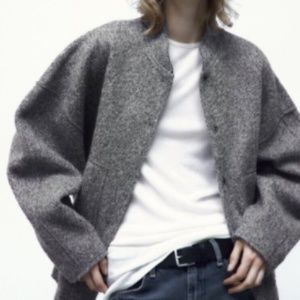 Zara Oversized Bomber Jacket